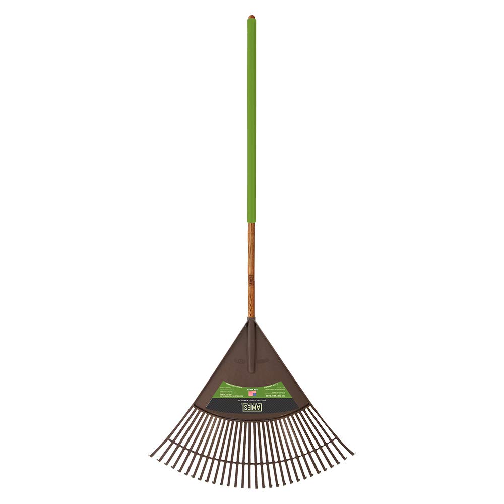 Amazon.com: AMES 2915712 30-Inch Poly Leaf Rake with Hardwood